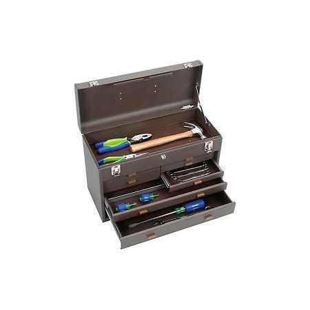 Kennedy Kennedy 520B Signature Series 20-1/8"W X 8-1/2"D X 13-5/8"H 7 Drawer Brown Machinists Chest 520B